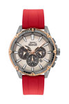 SLAZENGER Dual Time Red Silicone Strap