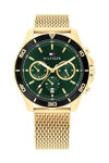 TOMMY HILFIGER Refined Dual Time Chronograph Gold Stainless Steel Bracelet