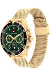 TOMMY HILFIGER Refined Dual Time Chronograph Gold Stainless Steel Bracelet