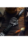 SEIKO Prospex Alpinist Automatic Dual Time GMT Black Leather Strap