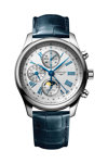 LONGINES The Longines Master Collection Automatic Chronograph Blue Leather Strap