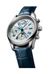LONGINES The Longines Master Collection Automatic Chronograph Blue Leather Strap