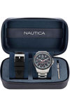 NAUTICA NCT Windrose Silver Stainless Steel Bracelet Gift Set