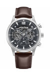 POLICE Driver II Brown Leather Strap