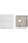 MICHAEL KORS Lexington Crystals Two Tone Stainless Steel Bracelet Gift Set