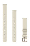 GARMIN Quick Release 14 mm Coconut silicone band with Cream Gold hardware