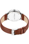 KENNETH COLE Modern Classic Diamonds Brown Leather Strap