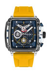 POLICE Clout Chronograph Yellow Silicone Strap Gift Set